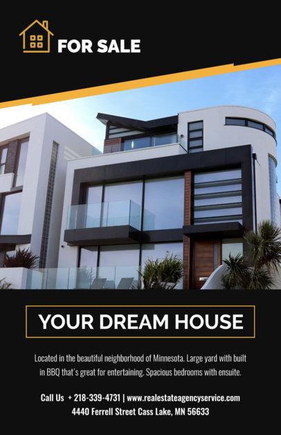 placeit flyer template for real estate with apartments for sale