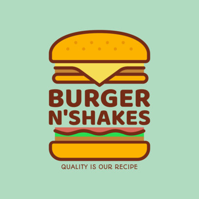 placeit burger restaurant logo