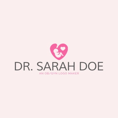 Women Health Logo Maker with Baby Symbols