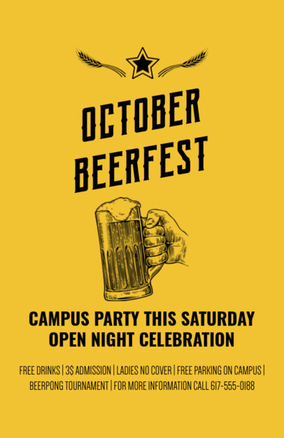 placeit online flyer maker for beer festivals