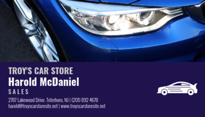 Car Store Business Card Maker