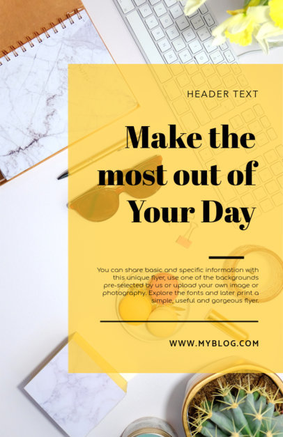 placeit online flyer maker with tropical theme