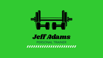 Dumbbell Shaped Business Card Maker 