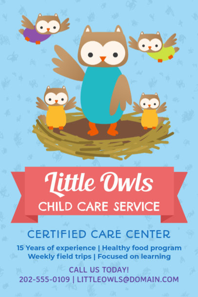 placeit home daycare online flyer maker babysitting flyers maker