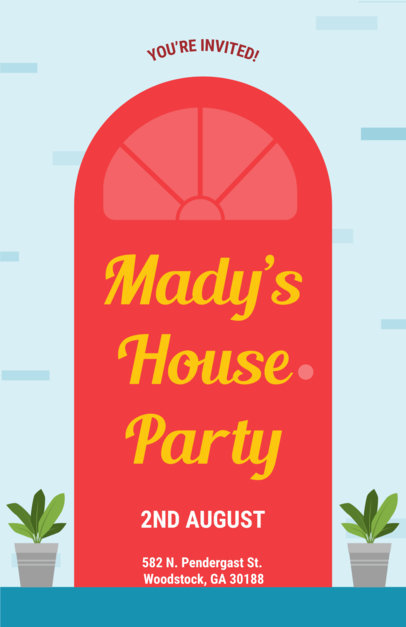 placeit online flyer maker for a housewarming party housewarming flyer