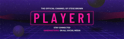 Placeit Twitch Banner Generator With Space Visuals