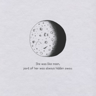 placeit insta quote post template with moon graphics