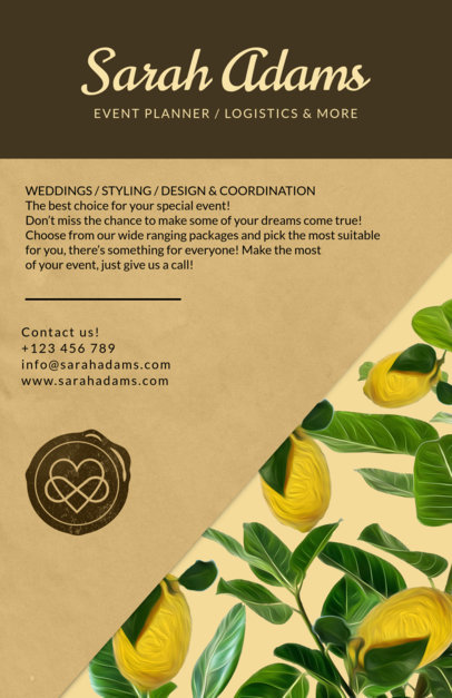 placeit wedding planning flyer template