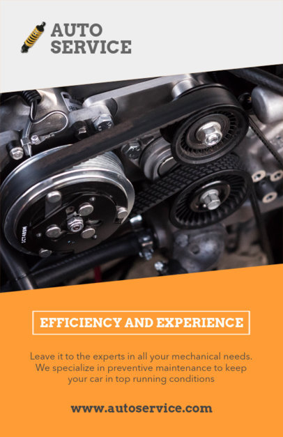 Auto Services Flyer Design Template 