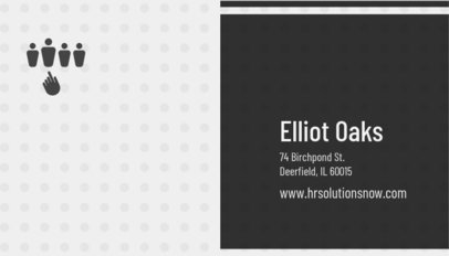 Business Card Template for HR Executive