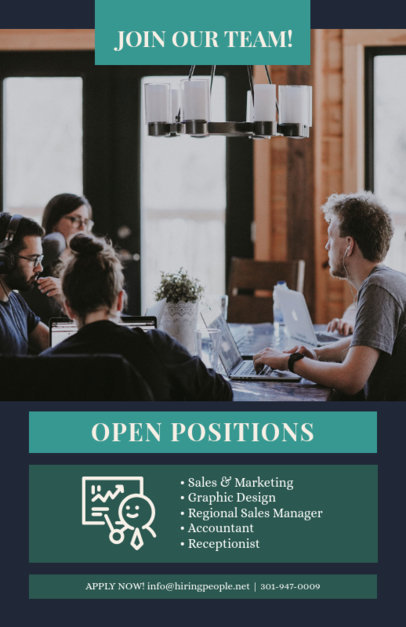 placeit hr flyer maker for a recruitment campaign