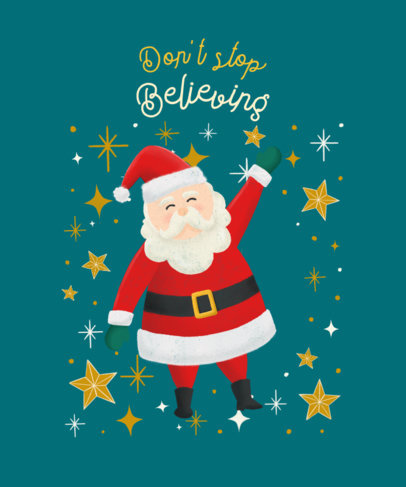 placeit funny christmas tee design template with snowman illustrations