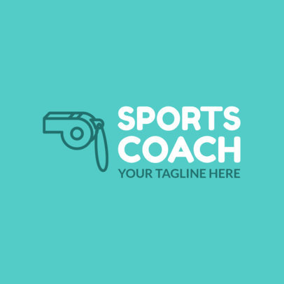 Sports Coach Logo Maker with Simple Design