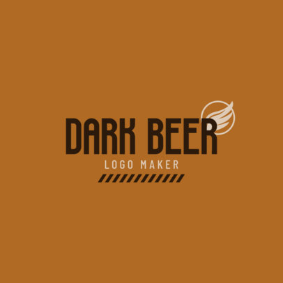Craft Beer Logo Maker for Dark Beer 