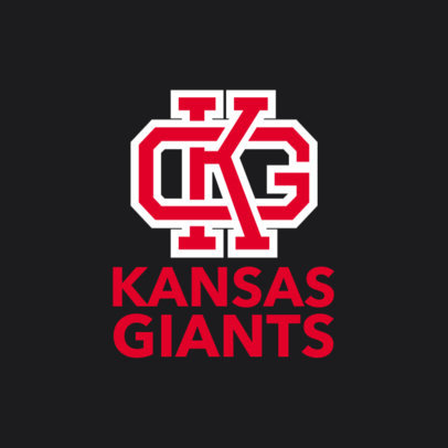 Placeit Sports Logo Maker With Capital Varsity Letters