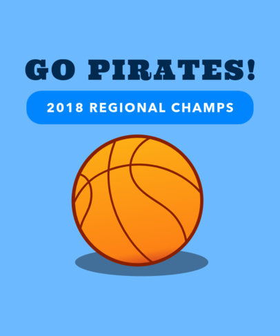 placeit sports t shirt design template with basketball graphics basketball template