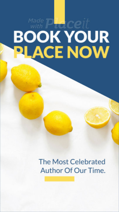 Instagram Story Video Make for a Book Signing Promo Video 257a 1025