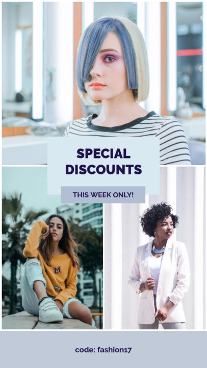 Instagram Story Generator for a Brand's Special Discounts