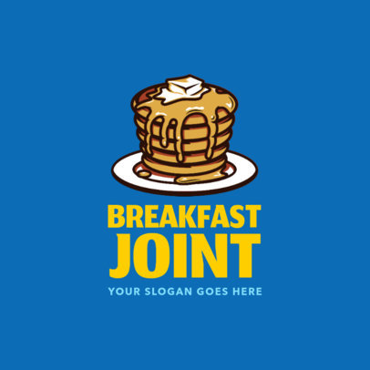 Logo Creator for a Breakfast Restaurant with Hotcakes Clipart 1029c