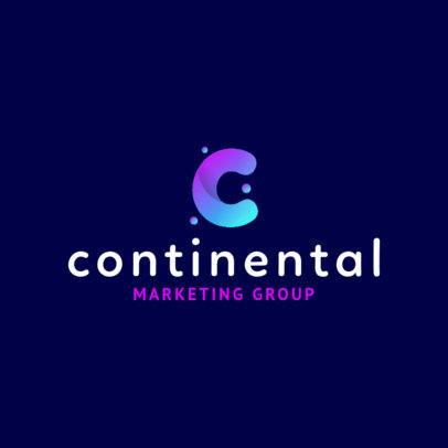 Monogram Logo Maker for a Modern Marketing Company