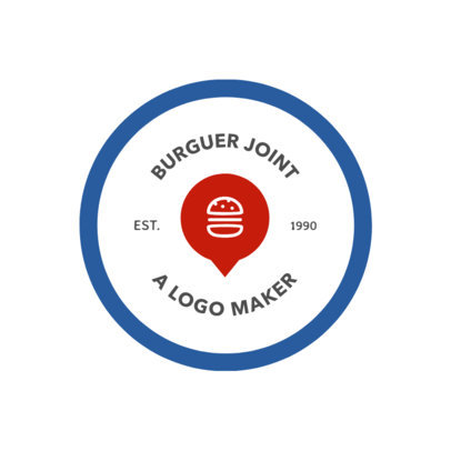 Fast Food Logo Template Featuring a Minimalistic Design 1013a