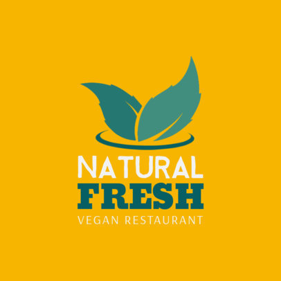 Simple Logo Generator for a Vegan Restaurant 1236h-2462