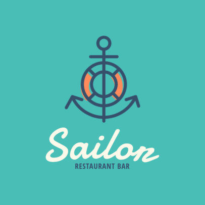 Simple Online Logo Generator for a Beach Restaurant 1760f-11-el