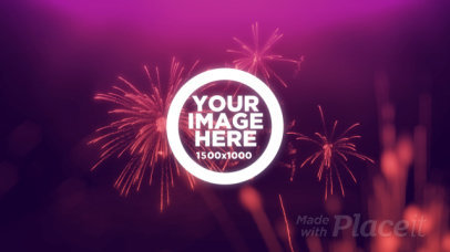 New Year Themed Intro Maker Featuring Fireworks Animations 1963