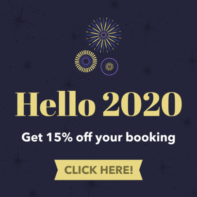 Ad Banner Generator for a New Year's Promo 785g-1859