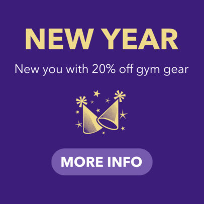 New Year Banner Template for Special Holiday Deals 16612g-1859