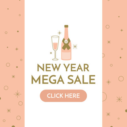 Ad Banner Maker for a New Year's Mega Sale 784g 1859