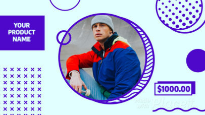 Product Catalog Video Maker Featuring Modern Line Patterns 1600