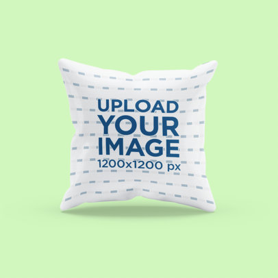 Mockup of a Sublimated Pillow with a Customizable Background 3257-el1