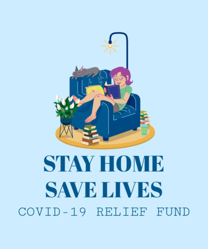stay at home & covid-19 awareness templates