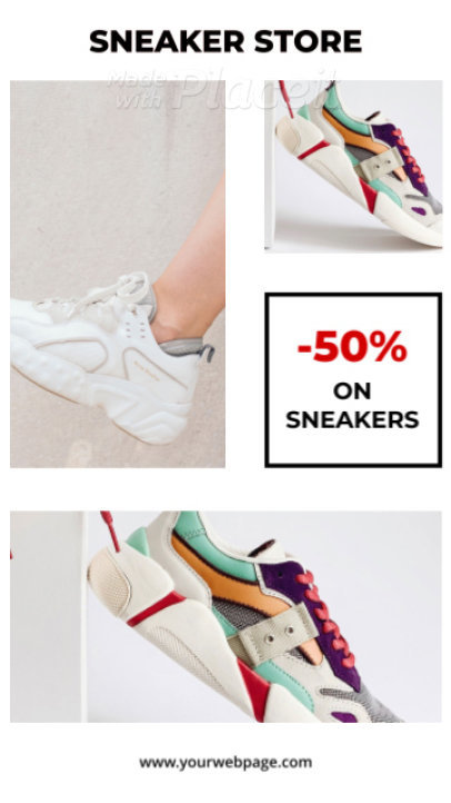 Trendy Instagram Story Video Maker for a Sneakers Store 1773-el1