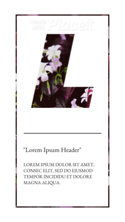 Minimalistic Instagram Story Video Maker for an Inspirational Quote 1481-el1