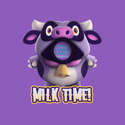 Placeit Fall Guys Inspired Twitch Emote Logo Maker Featuring A Unicorn