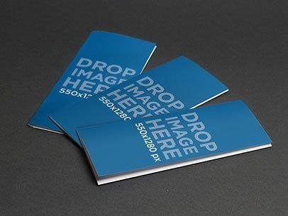 placeit mockup of a 3 panel brochure lying on top of a wooden surface 3 panel brochures